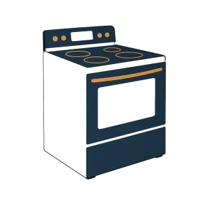 a residential stove/range