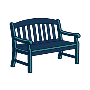 wooden patio bench — GoGarbageGrabber bench removal