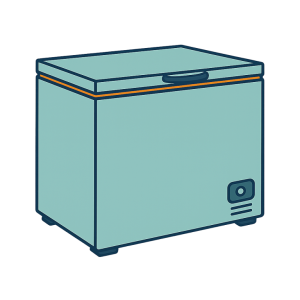 a chest freezer