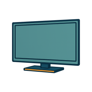 Unplugged, unmounted flat‑screen TV placed at curbside ready for pickup and e‑waste recycling