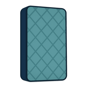 Small twin mattress wrapped in plastic and placed at curbside ready for pickup and responsible recycling or disposal
